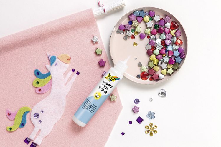 Produktbild: Folia Schmuckstein Mix RAINBOW &uuml;ber 800 Teile, Formen, Gr&ouml;&szlig;en & Farben sortiert