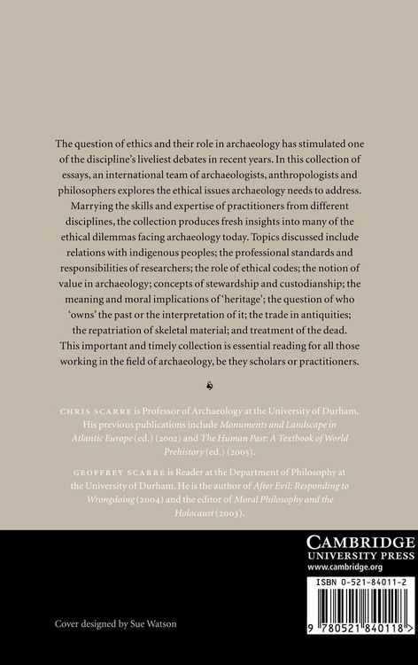 Produktbild: The Ethics of Archaeology