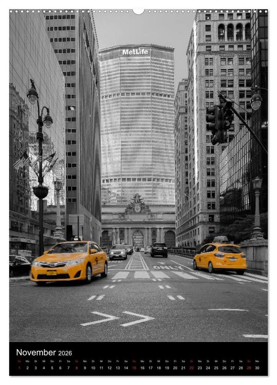 Produktbild: New York City - Color Glow Edition (Wandkalender 2026 DIN A2 hoch), CALVENDO Monatskalender