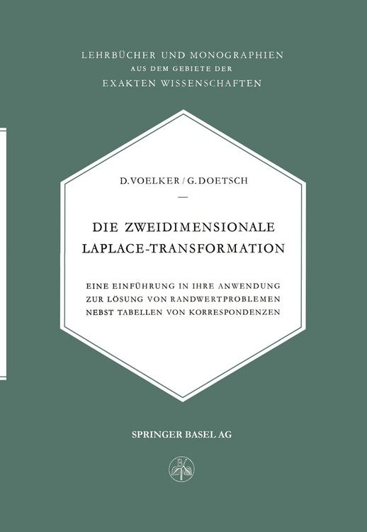 Produktbild: Die Zweidimensionale Laplace-Transformation