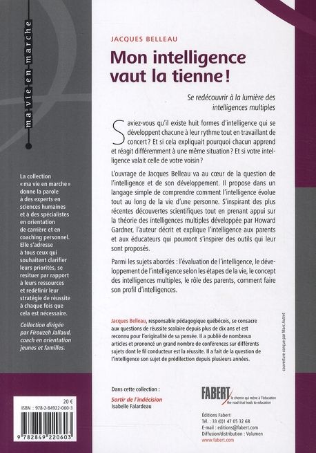 Produktbild: Mon intelligence vaut la tienne