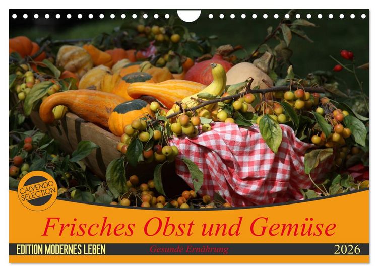 Produktbild: Frisches Obst und Gem&uuml;se (Wandkalender 2026 DIN A4 quer), CALVENDO Monatskalender