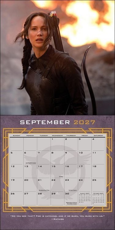 Produktbild: The World of Hunger Games &ndash; Die Tribute von Panem 2027 &ndash; Wandkalender