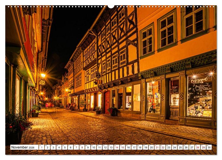 Produktbild: Rund um die Kr&auml;merbr&uuml;cke - Ein St&uuml;ck Mittelalter in Erfurt (hochwertiger Premium Wandkalender 2026 DIN A2 quer), Kunstdruck in Hochglanz