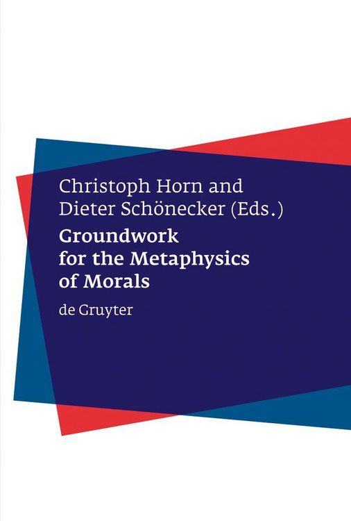Produktbild: Groundwork for the Metaphysics of Morals