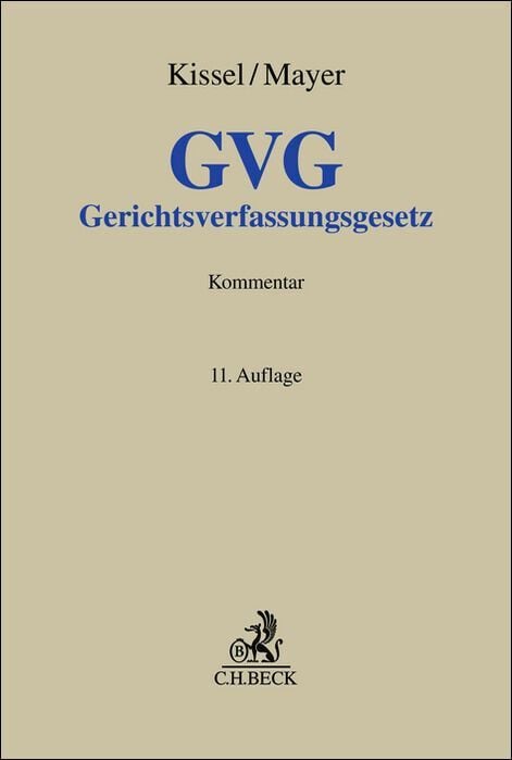 Produktbild: Gerichtsverfassungsgesetz. GVG