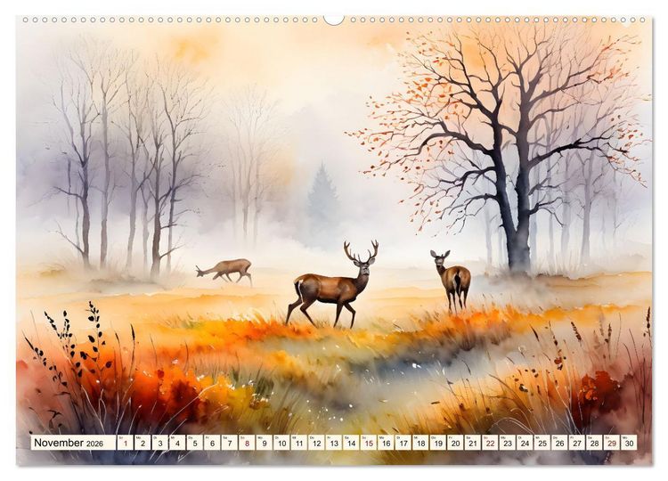 Produktbild: Zauber der Jahreszeiten (Wandkalender 2026 DIN A2 quer), CALVENDO Monatskalender