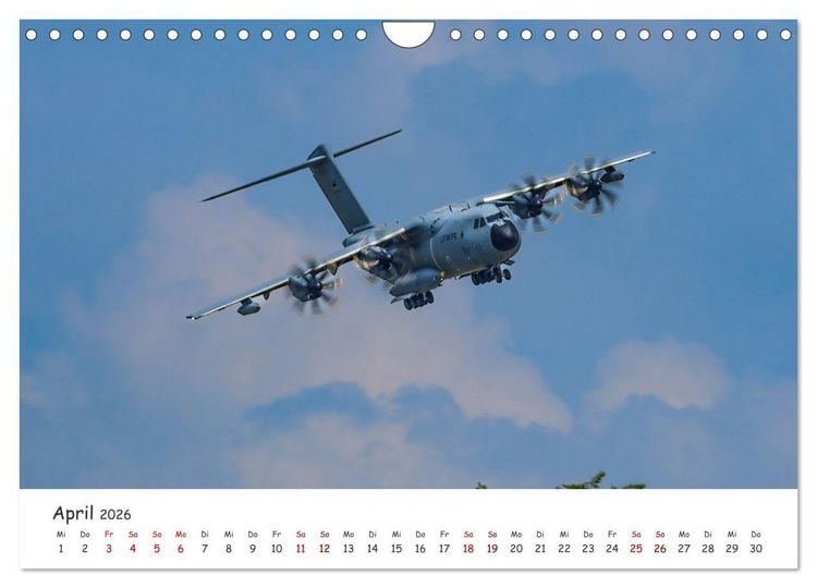 Produktbild: A400M LTG 62 (Wandkalender 2026 DIN A4 quer), CALVENDO Monatskalender