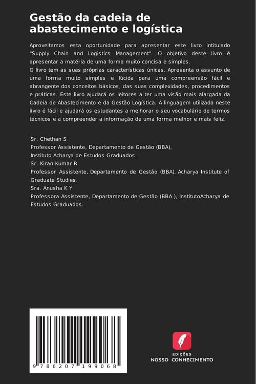 Produktbild: Gest&atilde;o da cadeia de abastecimento e log&iacute;stica