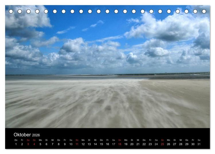 Produktbild: Amrum, Perle der Nordsee (Tischkalender 2026 DIN A5 quer), CALVENDO Monatskalender