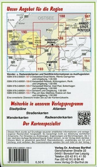 Produktbild: Radwander- und Wanderkarte Hansestadt L&uuml;beck, Travem&uuml;nde, Boltenhagen und Umgebung