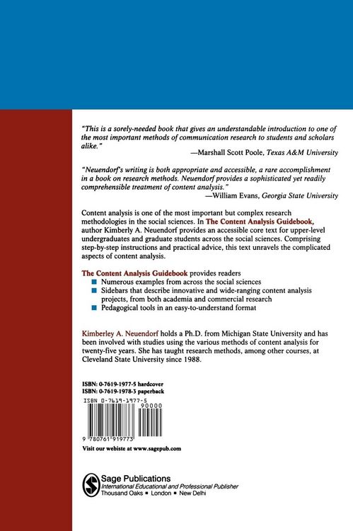 Produktbild: The Content Analysis Guidebook
