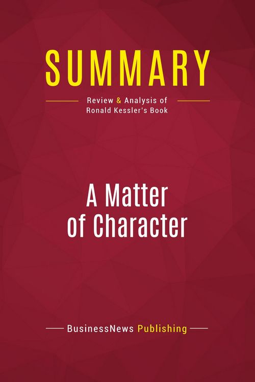 Produktbild: Summary: A Matter of Character