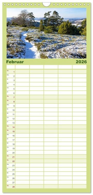 Produktbild: Familienplaner 2026 - Westfeld-Ohlenbach im Wechsel der Jahreszeiten mit 5 Spalten (Wandkalender, 21 x 45 cm) CALVENDO
