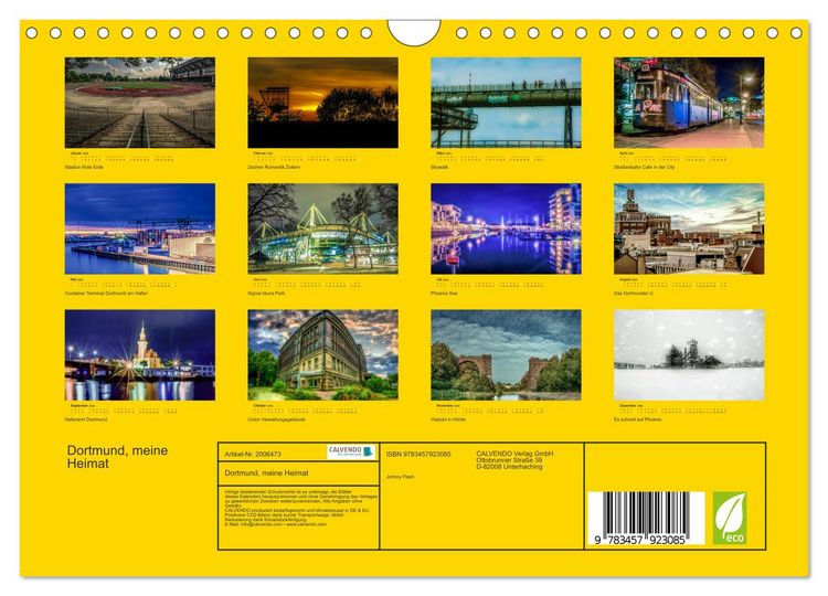 Produktbild: Dortmund, meine Heimat (Wandkalender 2026 DIN A4 quer), CALVENDO Monatskalender