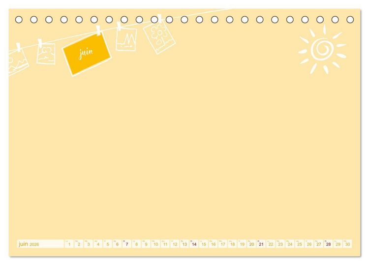Produktbild: 12 x collage de photos - calendrier de bricolage (Calendrier de bureau 2026 DIN A5 vertical), CALVENDO calendrier mensuel
