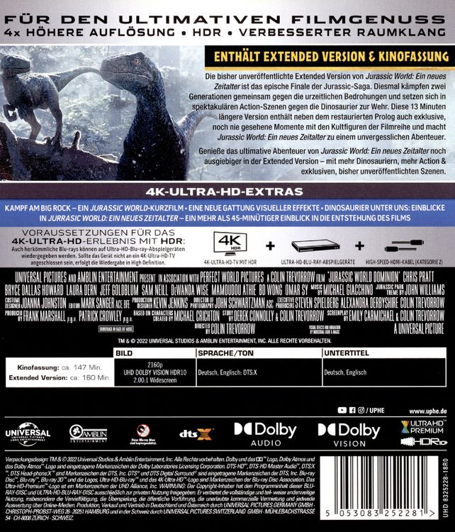 Produktbild: Jurassic World: Ein neues Zeitalter (4K Ultra HD)