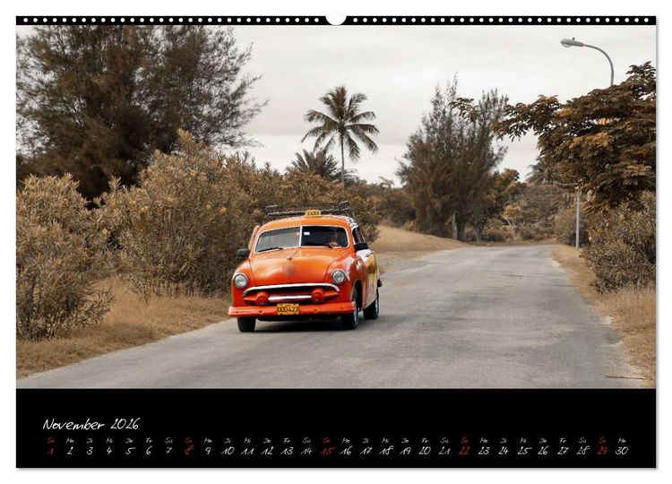 Produktbild: Kuba und die Oldtimer (Wandkalender 2026 DIN A2 quer), CALVENDO Monatskalender