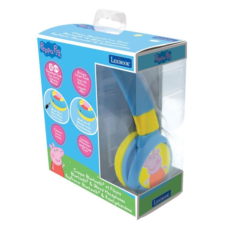 Produktbild: Peppa Pig 2 in 1 Bluetooth&reg; und kabelgebundener Kopfh&ouml;rer