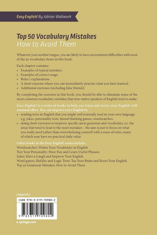 Produktbild: Top 50 Vocabulary Mistakes