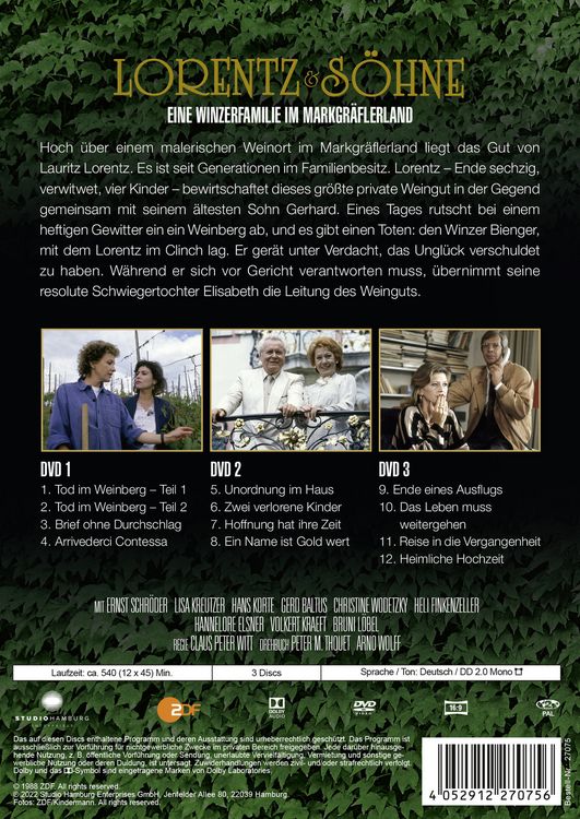 Produktbild: Lorentz & S&ouml;hne - Eine Winzerfamilie im Markgr&auml;flerland [3 DVDs]