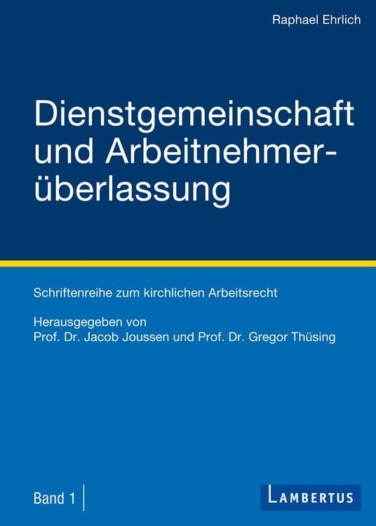 Produktbild: Dienstgemeinschaft und Arbeitnehmer&uuml;berlassung
