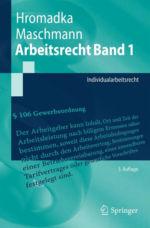 Produktbild: Arbeitsrecht Band 1