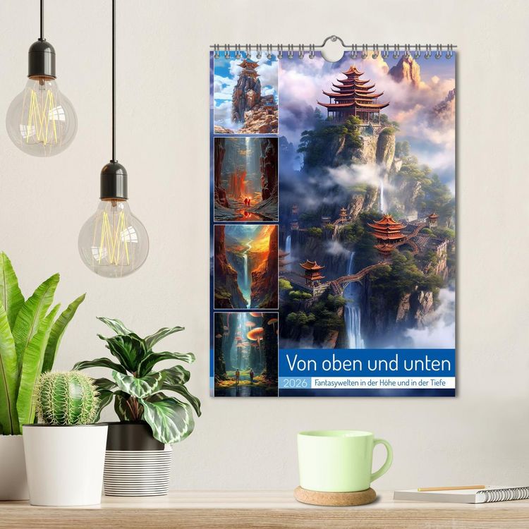 Produktbild: Von oben und unten (Wandkalender 2026 DIN A4 hoch), CALVENDO Monatskalender