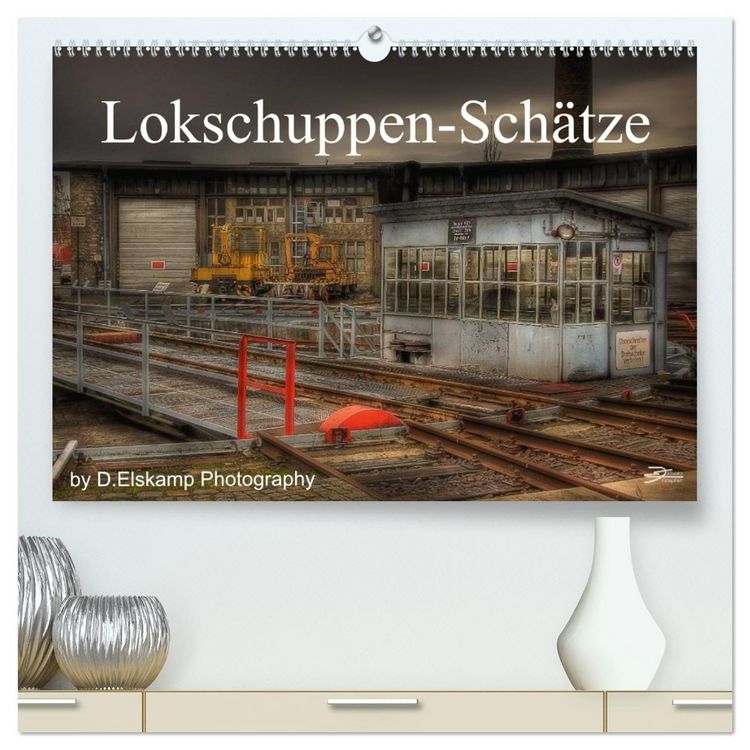 Produktbild: Lokschuppen-Sch&auml;tze (hochwertiger Premium Wandkalender 2026 DIN A2 quer), Kunstdruck in Hochglanz