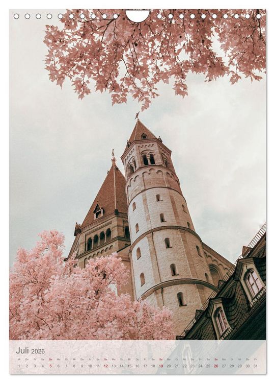 Produktbild: MAINZ IN INFRAROT (Wandkalender 2026 DIN A4 hoch), CALVENDO Monatskalender