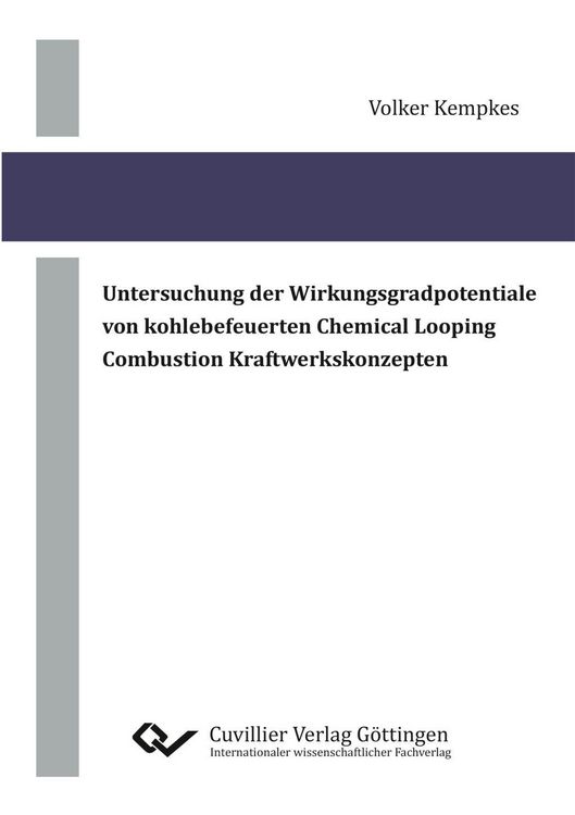 Produktbild: Untersuchung der Wirkungsgradpotentiale von kohlebefeuerten Chemical Looping Combustion Kraftwerkskonzepten