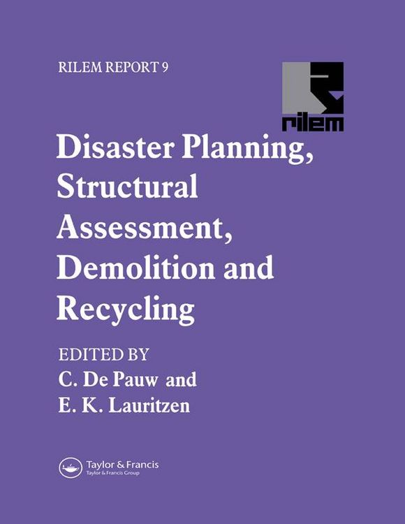 Produktbild: Disaster Planning, Structural Assessment, Demolition and Recycling