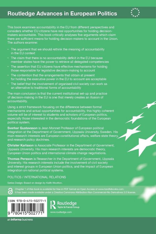 Produktbild: The Illusion of Accountability in the European Union
