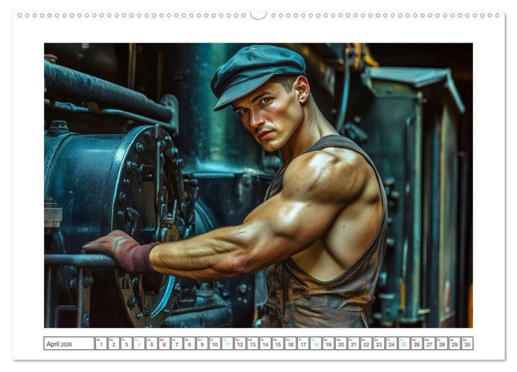 Produktbild: Mit Volldampf in dein Herz (Wandkalender 2026 DIN A2 quer), CALVENDO Monatskalender