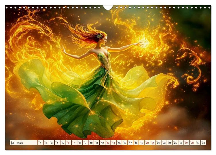 Produktbild: &Eacute;l&eacute;gance captivante (Calendrier mural 2026 DIN A3 vertical), CALVENDO calendrier mensuel