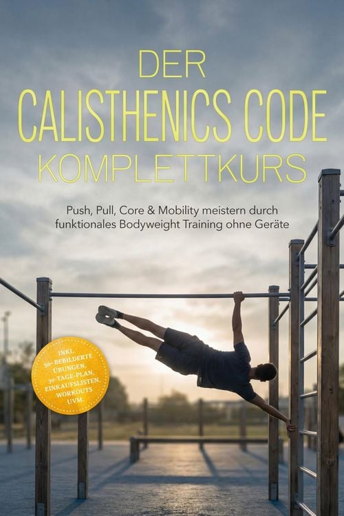 Produktbild: Der Calisthenics Code Komplettkurs: Push, Pull, Core & Mobility meistern durch funktionales Bodyweight Training ohne Ger&auml;te - inkl. 50+ bebilderte &Uuml;bu