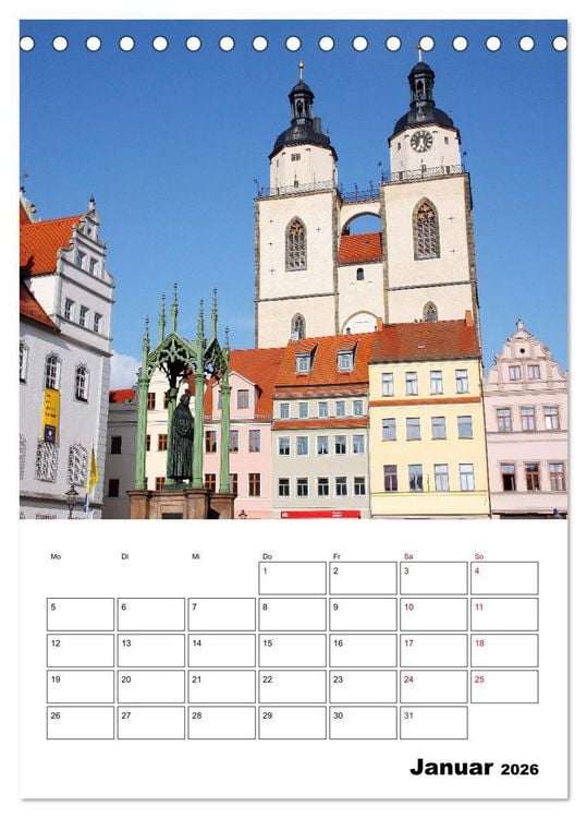Produktbild: &Ouml;stliches Sachsen-Anhalt (Tischkalender 2026 DIN A5 hoch), CALVENDO Monatskalender