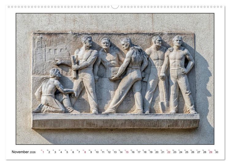 Produktbild: Fassadenkunst im Roten Wien (Wandkalender 2026 DIN A2 quer), CALVENDO Monatskalender