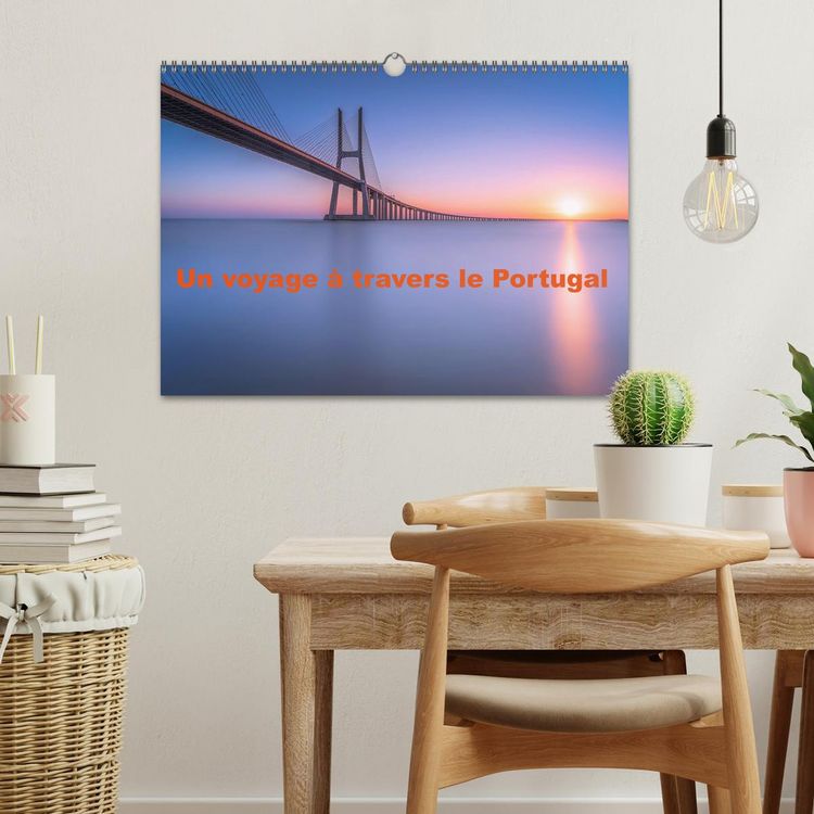 Produktbild: Un voyage &agrave; travers le Portugal (Calendrier mural 2026 DIN A3 vertical), CALVENDO calendrier mensuel