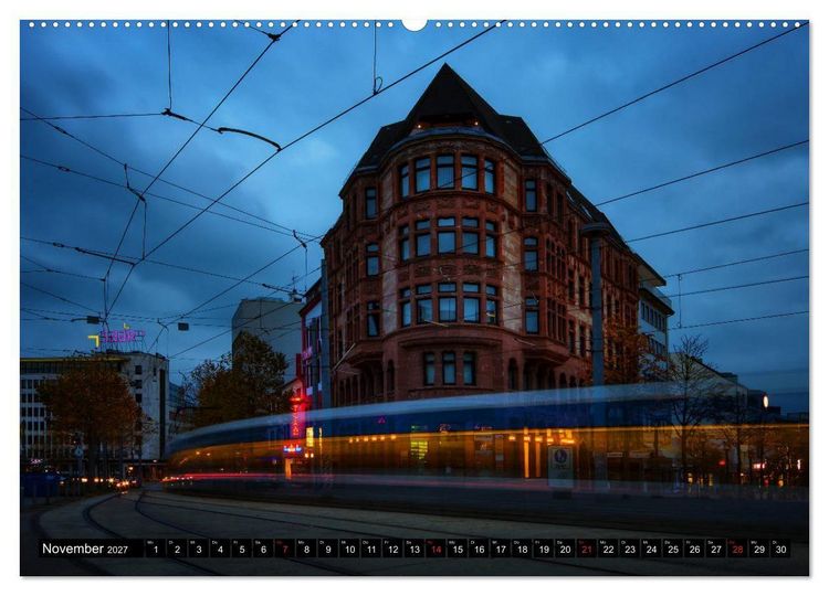 Produktbild: City Lights Saarbr&uuml;cken (hochwertiger Premium Wandkalender 2027 DIN A2 quer), Kunstdruck in Hochglanz