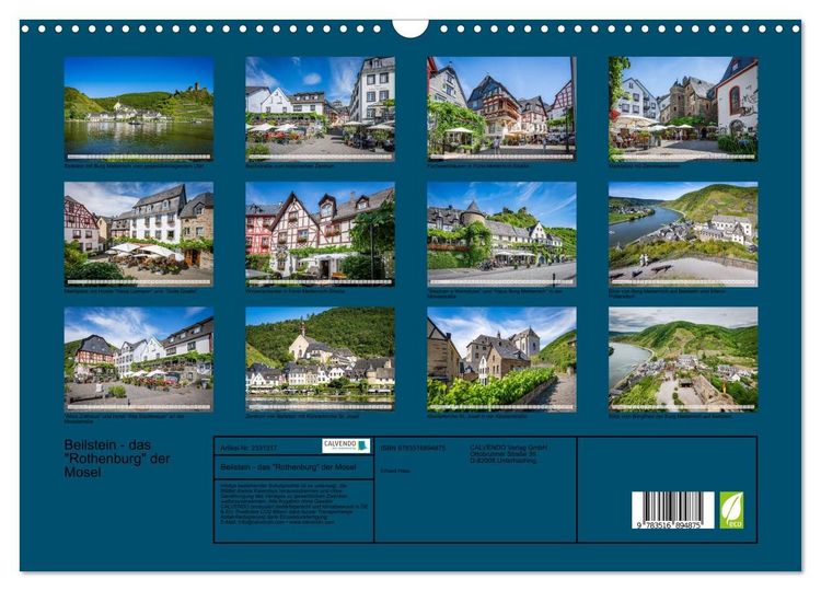 Produktbild: Beilstein - das "Rothenburg" der Mosel (Wandkalender 2027 DIN A3 quer), CALVENDO Monatskalender