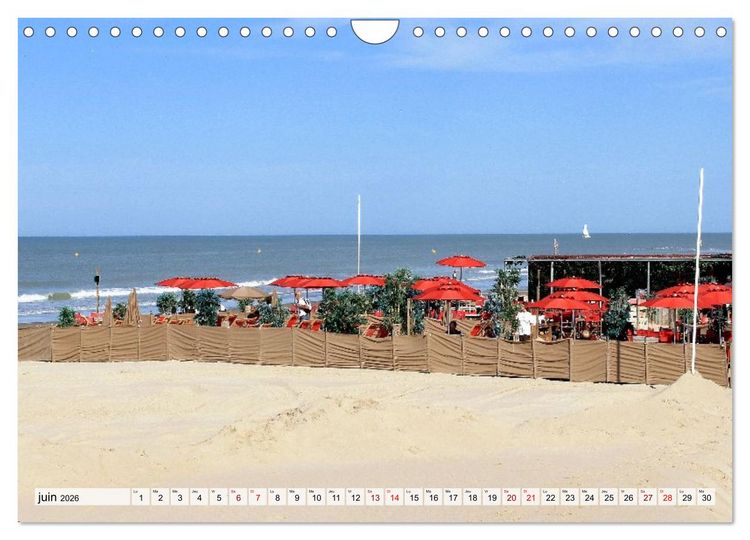 Produktbild: Le Touquet-Paris-Plage - Perle de la c&ocirc;te d'Opale (Calendrier mural 2026 DIN A4 vertical), CALVENDO calendrier mensuel