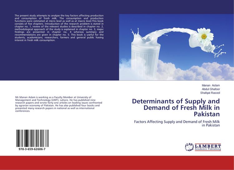 Produktbild: Determinants of Supply and Demand of Fresh Milk in Pakistan