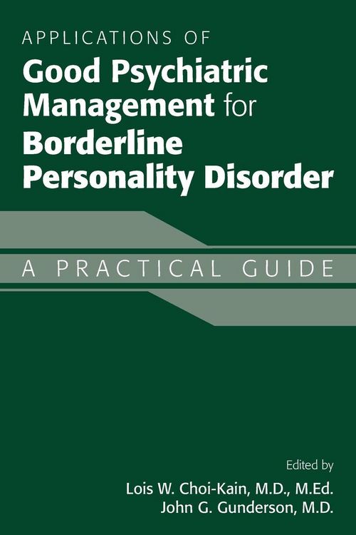 Produktbild: Applications of Good Psychiatric Management for Borderline Personality Disorder