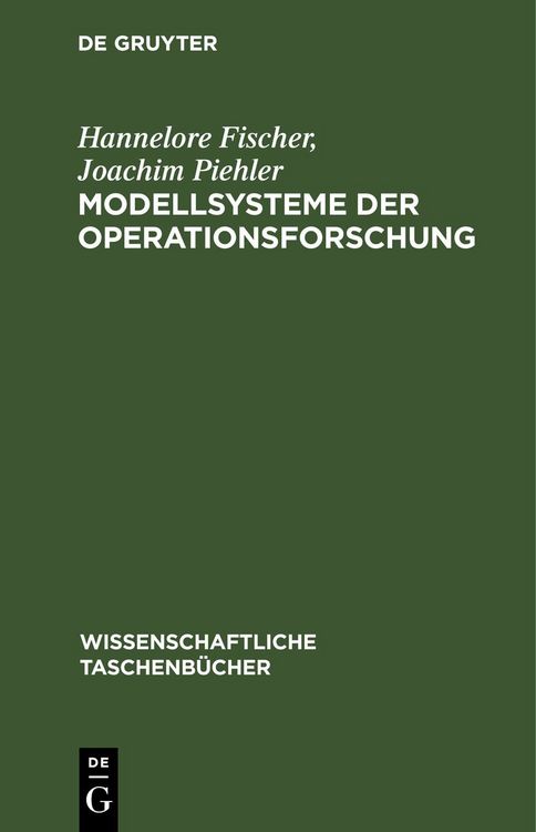 Produktbild: Modellsysteme der Operationsforschung