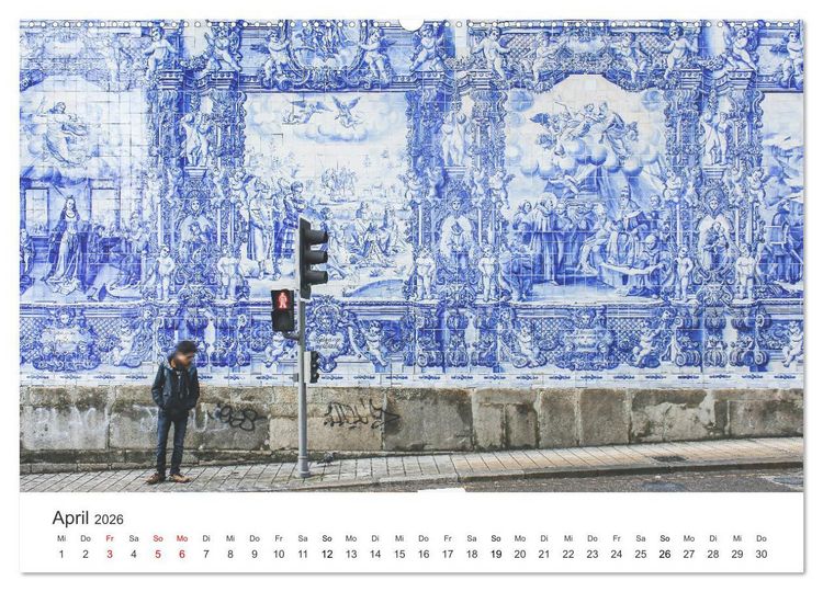 Produktbild: Sonnige Gr&uuml;&szlig;e aus Portugal (hochwertiger Premium Wandkalender 2026 DIN A2 quer), Kunstdruck in Hochglanz