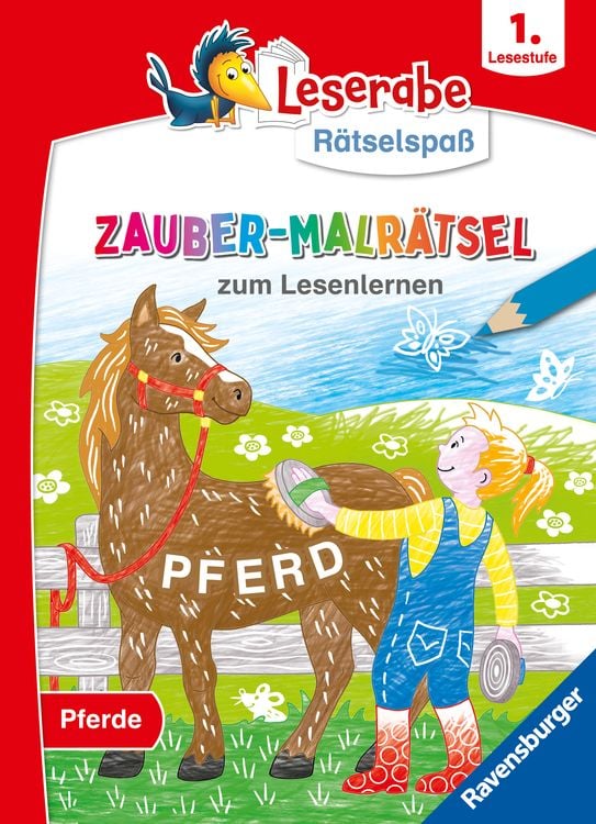 Produktbild: Leserabe Rätselspaß - Zauber-Malrätsel zum Lesenlernen: Pferde (1. Lesestufe)