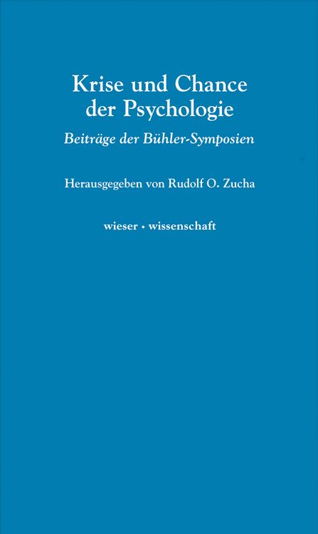 Produktbild: Krise und Chance der Psychologie