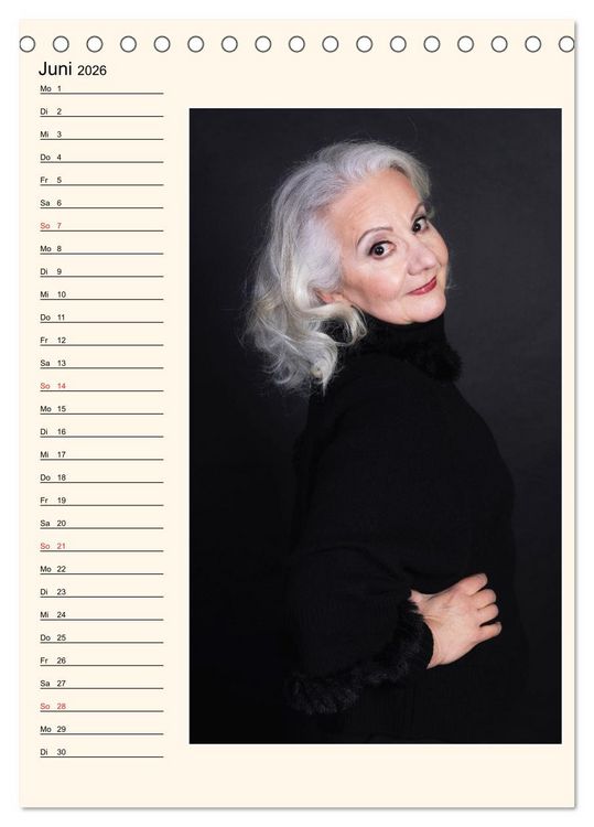 Produktbild: Silberhaar (Tischkalender 2026 DIN A5 hoch), CALVENDO Monatskalender