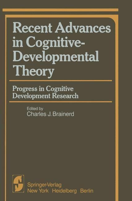 Produktbild: Recent Advances in Cognitive-Developmental Theory